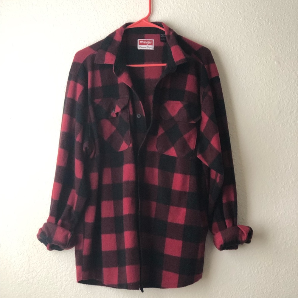 Wrangler men’s plaid flannel